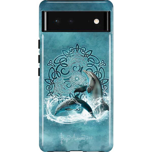 Celtic Dolphin by Brigid Ashwood Pixel Cases